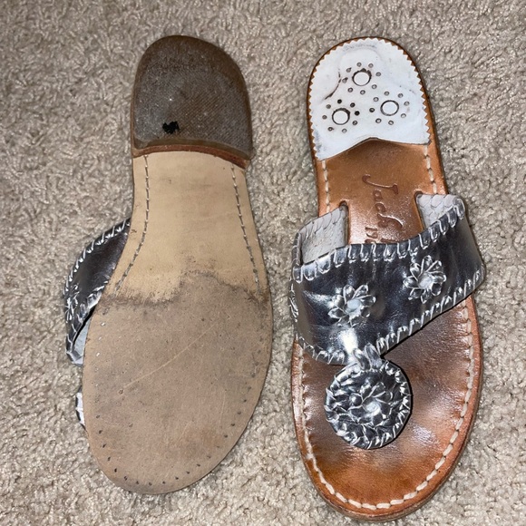 Silver Jack Rogers Sandals size 5 - Picture 4 of 4